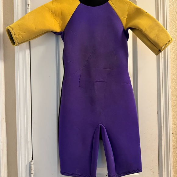 Purple and Yellow Wetsuit - Picture 1 of 4